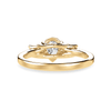 Jewelove™ Rings Women's Band only / VS I 30-Pointer Pear Cut Solitaire Diamond Accents 18K Yellow Gold Ring JL AU 1235Y