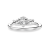 Jewelove™ Rings I VS / Women's Band only 30-Pointer Pear Cut Solitaire Diamond Accents Platinum Ring JL PT 1235