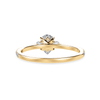 Jewelove™ Rings Women's Band only / VS I 30-Pointer Pear Cut Solitaire Diamond Accents Shank 18K Yellow Gold Ring JL AU 1245Y