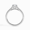 Jewelove™ Rings I VS / Women's Band only 30-Pointer Pear Cut Solitaire Diamond Shank Platinum Ring JL PT 19020