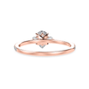 Jewelove™ Rings Women's Band only / VS I 30-Pointer Pear Cut Solitaire Diamond Split Shank 18K Rose Gold Ring JL AU 1245R