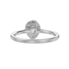 Jewelove™ Rings I VS / Women's Band only 30-Pointer Pear Cut Solitaire Halo Diamond Shank Platinum Ring JL PT 1292