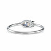 Jewelove™ Rings VS I / Women's Band only 30-Pointer Pear cut Solitaire Platinum Ring with Round Brilliant Cut Diamond JL PT 0675
