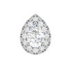 Jewelove™ Pendants Women's Band only / VS I 30-Pointer Pear Solitaire Cut Platinum Diamond Pendant JL PT PF PS 111