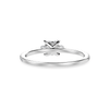 Jewelove™ Rings I VS / Women's Band only 30-Pointer Princess Cut Solitaire Diamond Accents Shank Platinum Ring JL PT 1238