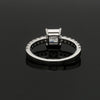 Jewelove™ Rings I VS / Women's Band only 30-Pointer Princess Cut Solitaire Diamond Shank Platinum Ring JL PT 1313