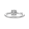 Jewelove™ Rings I VS / Women's Band only 30-Pointer Princess Cut Solitaire Halo Diamond Shank Platinum Ring JL PT 1248