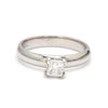 Jewelove™ Rings Women's Band only 30 Pointer Princess Cut Solitaire Platinum Ring with 4 Prongs JL PT 440-A