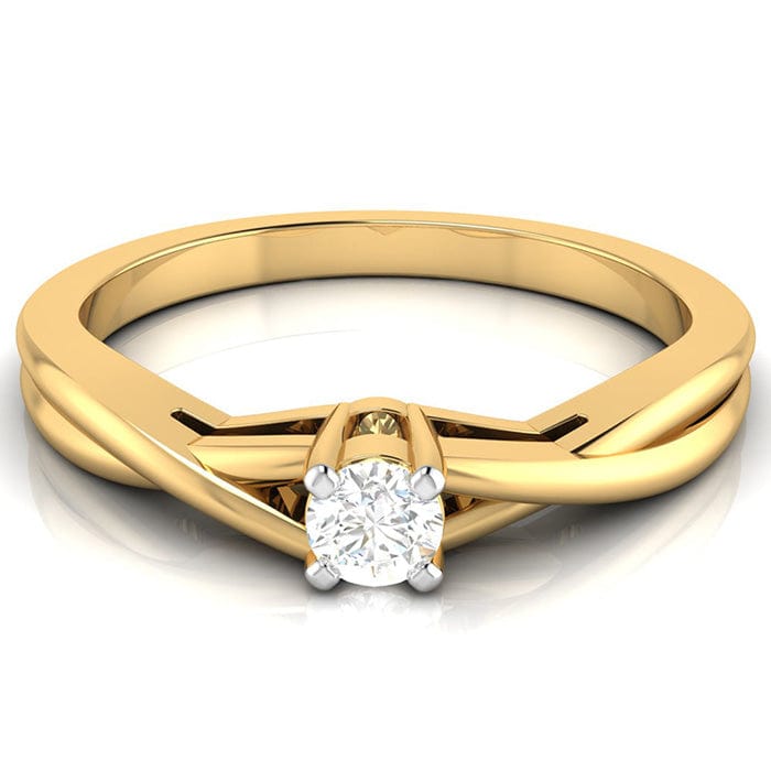 Shimmering Wavy Jali 22k Gold Ring – Andaaz Jewelers