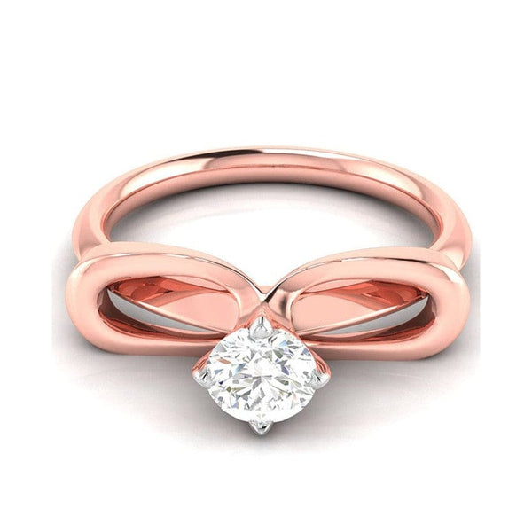 Jewelove™ Rings Women 's Band only / J VS 30-Pointer Solitaire 18K Rose Gold Ring JL AU G 112R
