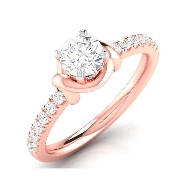 Jewelove™ Rings Women's Band only / VS J 30-Pointer Solitaire 18K Rose Gold Ring JL AU G 113R
