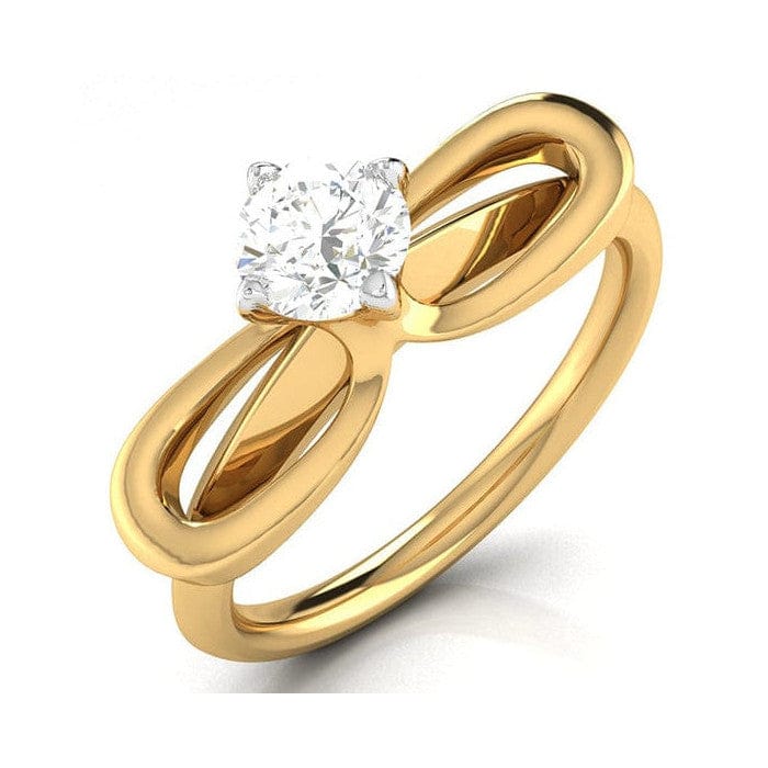 Jewelove™ Rings Women 's Band only / J VS 30-Pointer Solitaire 18K Yellow Gold Ring JL AU G 112Y