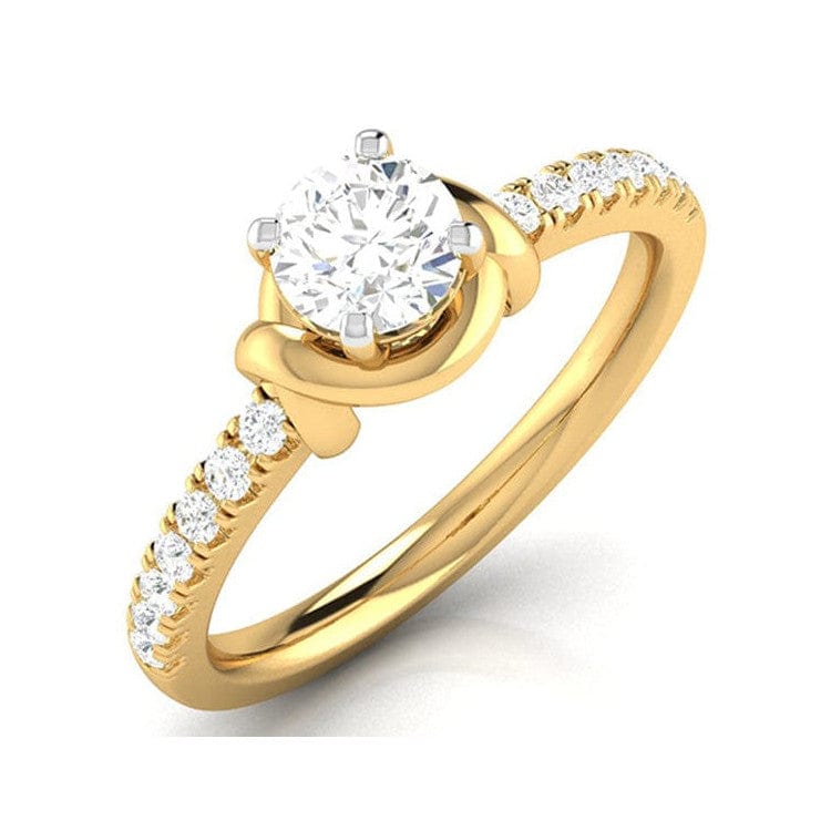 Jewelove™ Rings Women's Band only / VS J 30-Pointer Solitaire 18K Yellow Gold Ring JL AU G 113Y