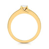 Jewelove™ Rings Women's Band only / VS J 30-Pointer  Solitaire 18K Yellow Gold Ring with Diamond Accents JL AU G 119Y