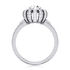 Jewelove™ Women's Band only / J VS 30-Pointer Solitaire Designer Platinum Diamond Ring  for Women JL PT 8052