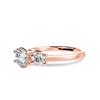 Jewelove™ Rings Women's Band only / VS J 30-Pointer Solitaire Diamond Accents 18K Rose Gold Ring JL AU 1229R