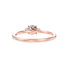 Jewelove™ Rings Women's Band only / VS J 30-Pointer Solitaire Diamond Accents Shank 18K Rose Gold Ring JL AU 1238R