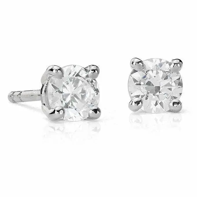 Jewelove™ Earrings J VS 30 pointer Solitaire Diamond Earrings in Platinum SJ PTO E 153