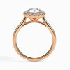 Jewelove™ Rings Women's Band only / VS J 30-Pointer Solitaire Diamond Shank 18K Rose Gold Ring JL AU 19021R