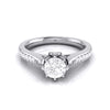Jewelove™ Rings J VS / Women's Band only 30-Pointer Solitaire Diamond Shank Platinum Ring JL PT G 109