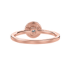 Jewelove™ Rings Women's Band only / VS J 30-Pointer Solitaire Halo Diamond Shank 18K Rose Gold Ring JL AU 1294R