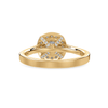 Jewelove™ Rings Women's Band only / VS J 30-Pointer Solitaire Halo Diamond Shank 18K Yellow Gold Ring JL AU 1332Y