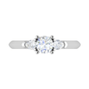 Jewelove™ Rings J VS / Women's Band only 30-Pointer Solitaire Pear Cut Diamonds Accents Platinum Ring JL PT R3 RD 157
