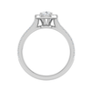Jewelove™ Rings I VS / Women's Band only 30-Pointer Solitaire Pear Diamond Accents Platinum Ring JL PT RH PS 137