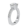 Jewelove™ Rings VS I / Women's Band only 30-Pointer Solitaire Platinum Diamond Shank Ring JL PT 0167
