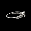 Jewelove™ Rings J VS / Women's Band only 30-Pointer Solitaire Platinum Diamond Split Shank Ring JL PT 1221-B