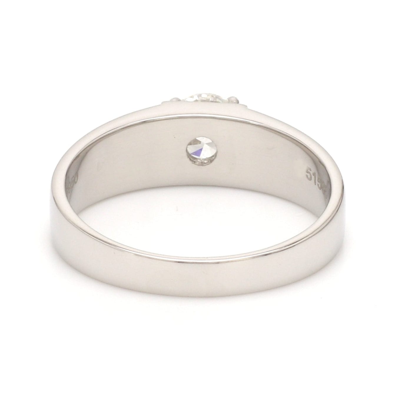 Jewelove™ Rings Men’s Band only / VS J 30-Pointer Solitaire Platinum Engagement Ring for Men JL PT 1237