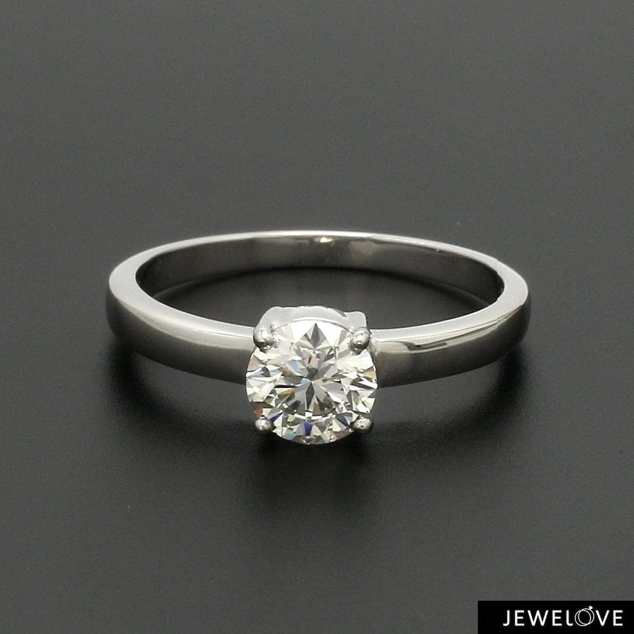 Jewelove™ Rings Women's Band only / VS J 30-Pointer Solitaire Platinum Engagement Ring JL PT 1269