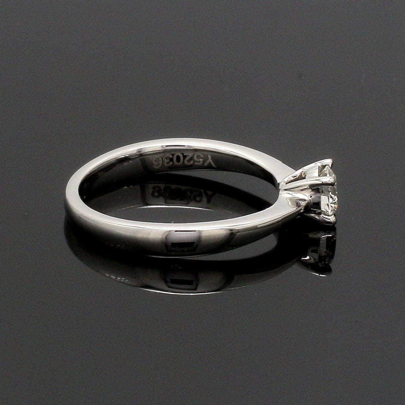 Jewelove™ Rings VS J / Women's Band only 30-Pointer Solitaire Platinum Ring JL PT RS RD 117