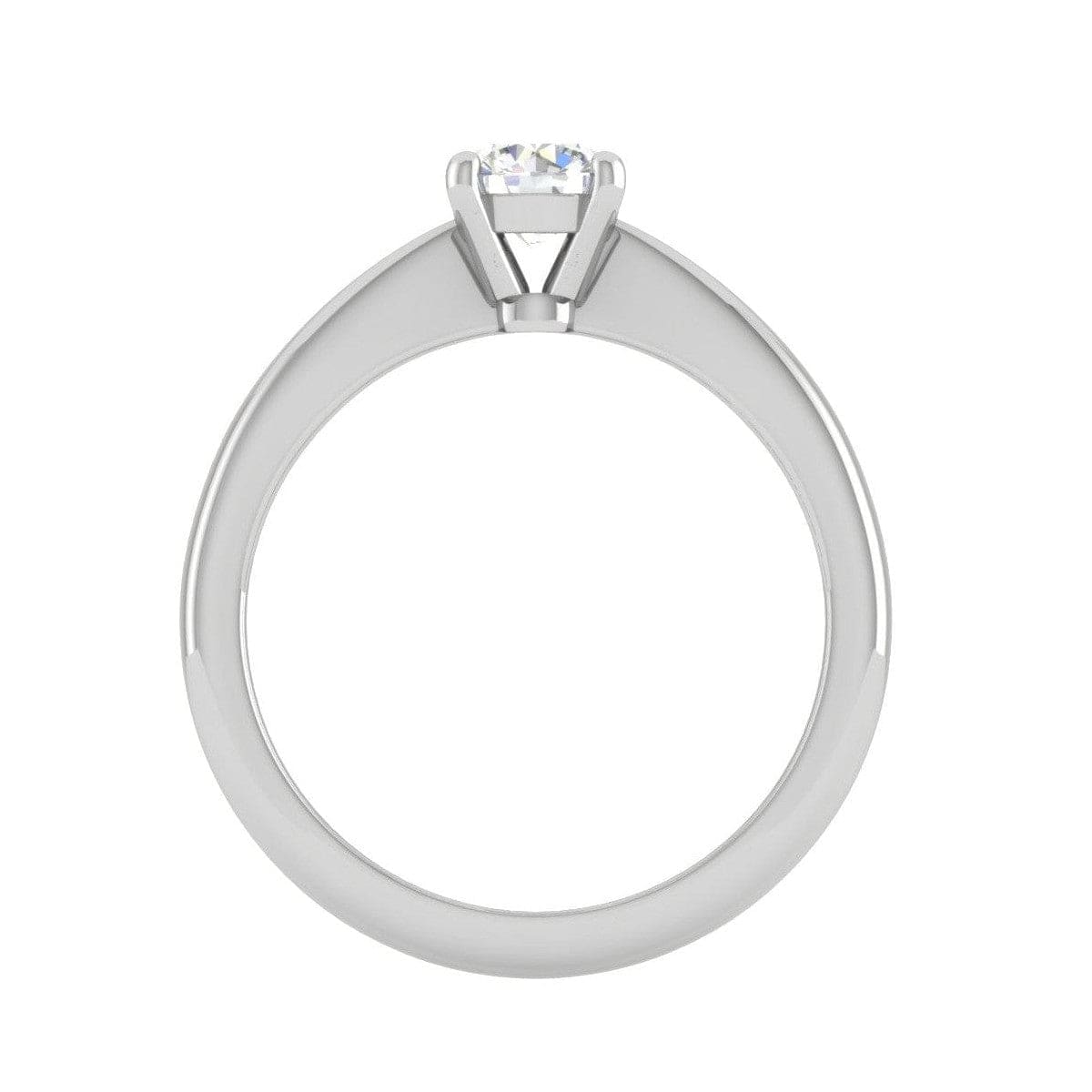Jewelove™ Rings VS J / Women's Band only 30-Pointer Solitaire Platinum Ring JL PT RS RD 117