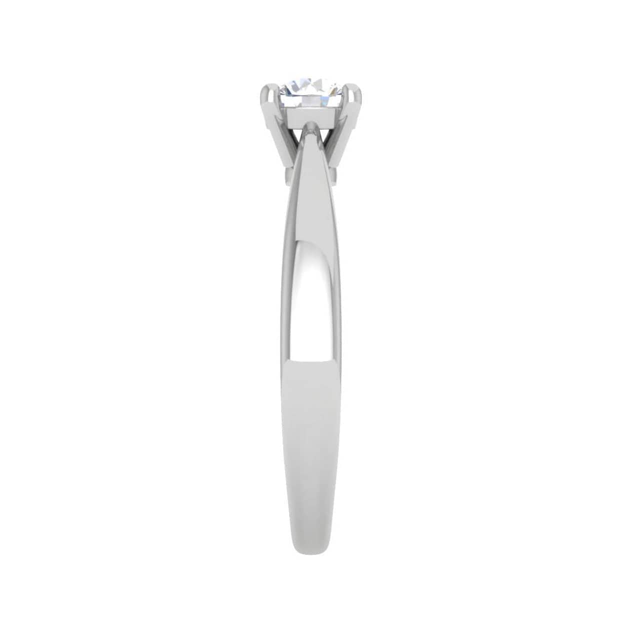 Jewelove™ Rings VS J / Women's Band only 30-Pointer Solitaire Platinum Ring JL PT RS RD 117