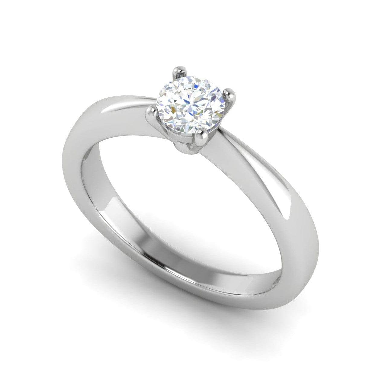 Jewelove™ Rings VS J / Women's Band only 30-Pointer Solitaire Platinum Ring JL PT RS RD 117