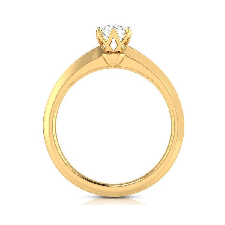 Jewelove™ Rings Women's Band only / VS J 30-Pointer Solitaire Yellow Gold Ring JL AU G 106Y