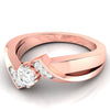 Jewelove™ Rings Women's Band only / VS J 30-Solitaire Diamond Designer Rose Gold Solitaire Ring JL AU G 104R