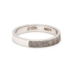 Jewelove™ Rings 3mm Customised Fingerprint Platinum Rings JL PT 270 - 3mm