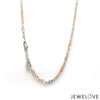 Jewelove™ Chains 3mm Japanese Platinum Rose Gold Chain with Shiny Texture for Women JL PT CH 659R