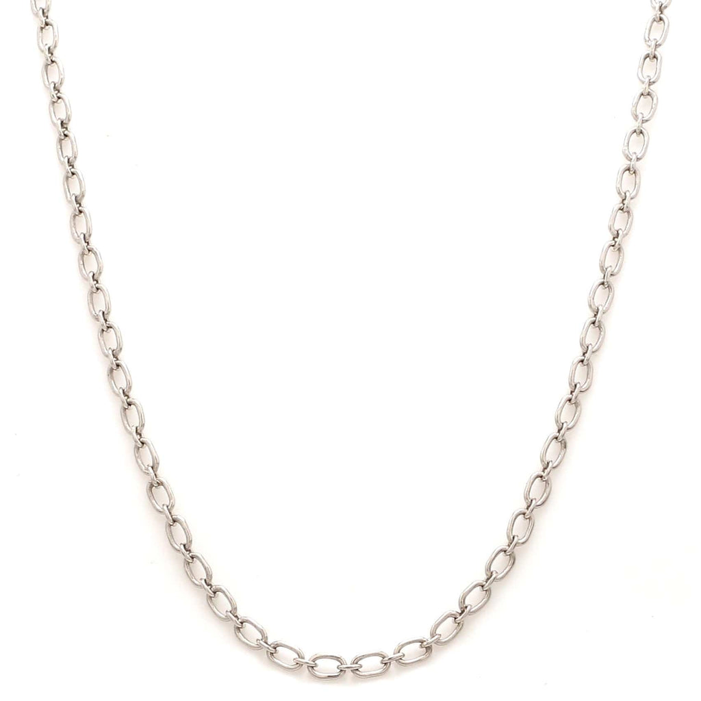 Jewelove™ Chains 3mm Oval Platinum Cable Chain JL PT CH 837
