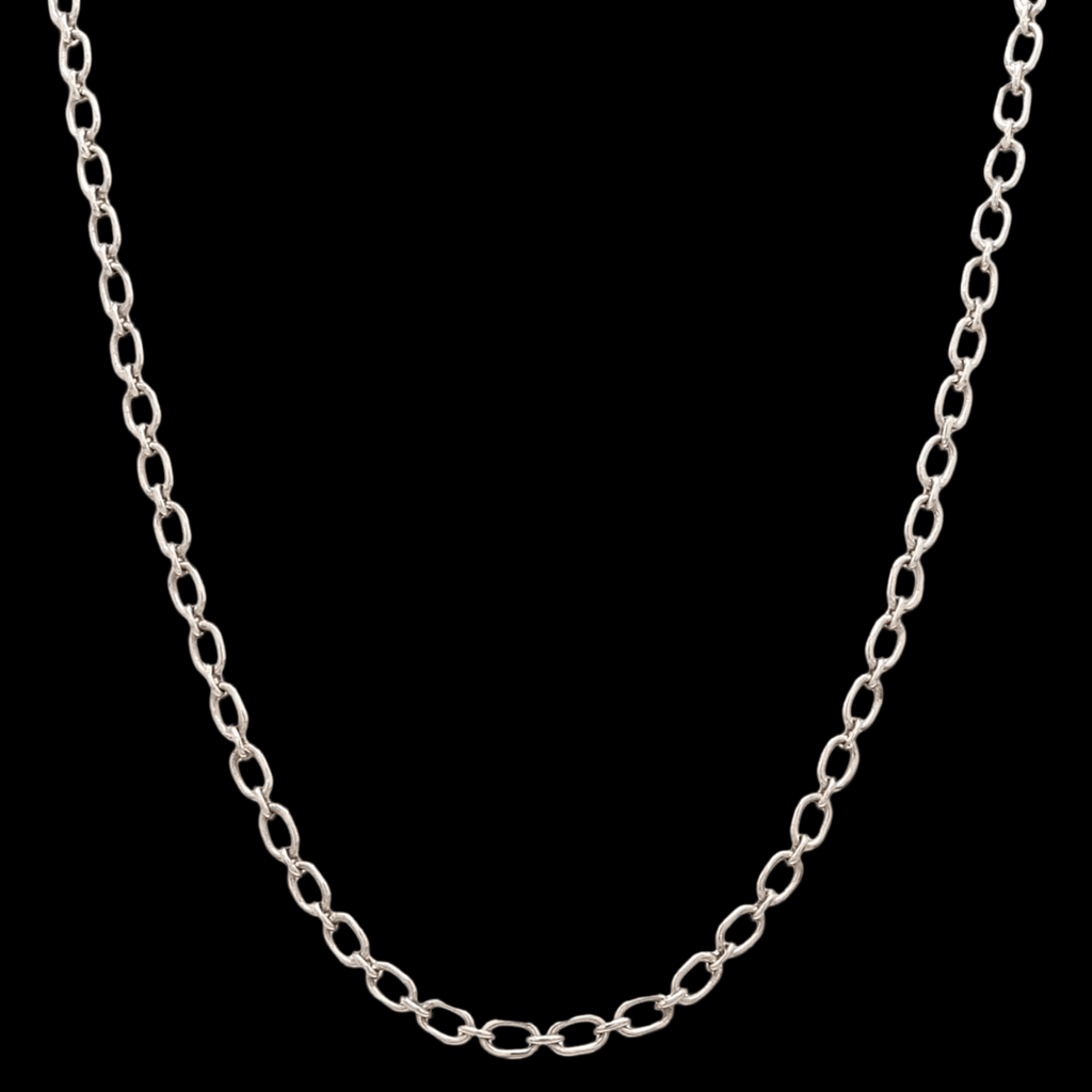 Jewelove™ Chains 3mm Oval Platinum Cable Chain JL PT CH 837