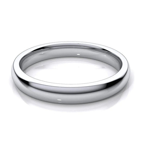 3mm Wide Platinum Wedding Band SJ PTO 223
