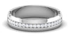 Jewelove™ Rings 4.5mm Broad Half Eternity Ring with Diamonds in Platinum JL PT 435