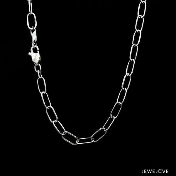 Jewelove™ Chains 4.5mm Platinum Links Chain for Men JL PT CH 1284