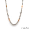 Jewelove™ Chains 4.5mm Platinum Two-Tone Chain with Matte Finish for Men JL PT CH 1230