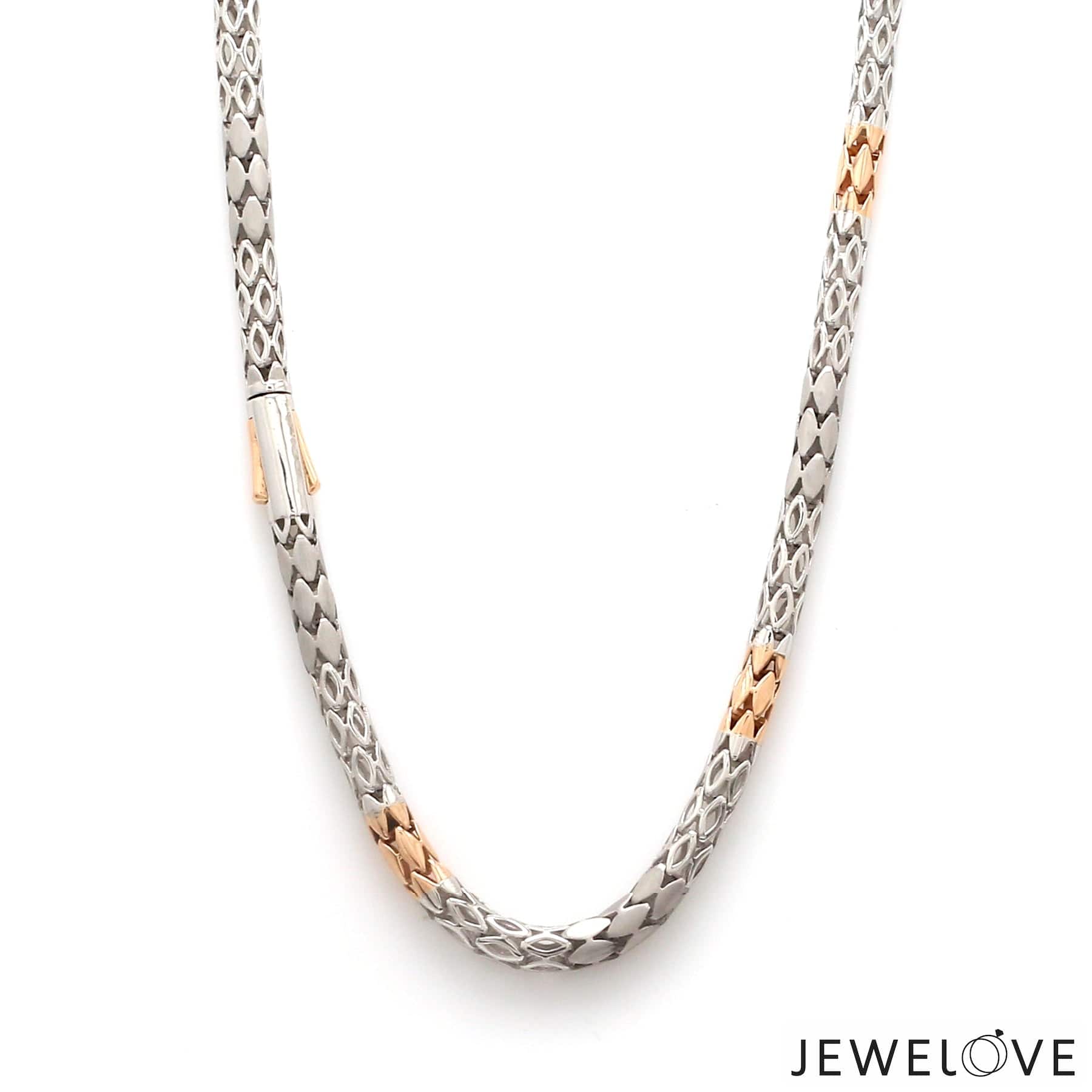 Two Tone Mixed Chain Necklace – The Golden Bear