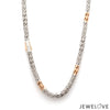 Jewelove™ Chains 4.5mm Platinum Two-Tone Chain with Matte Finish for Men JL PT CH 1230