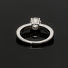 Jewelove™ Rings Women's Band only 4 Prong Solitaire Engagement Ring with Diamond Accents made in Platinum JL PT 415