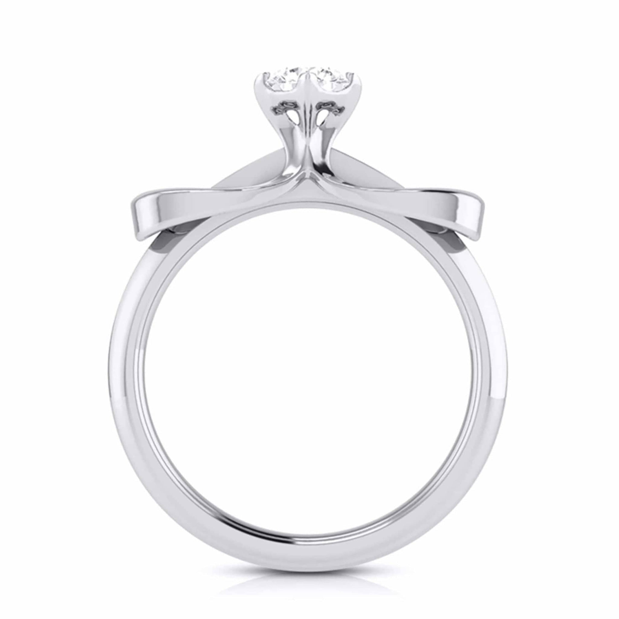 Jewelove™ Rings J VS / Women's Band only 40-Pointer Designer Platinum Solitaire Engagement Ring for Women JL PT G 112